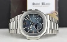 Patek Philippe Stainless Steel Nautilus Blue Dial Papers 5712/1A-001 Sant Blanc 4
