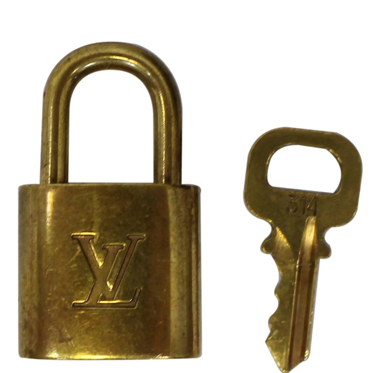 Louis Vuitton — Louis Vuitton Padlock and 1 Key Bag Charm Number 314 — Accessory — resale