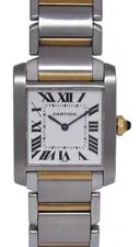 Cartier — Cartier Tank Francaise 18k Yellow Gold & Steel Quartz Midsize 2301 — Watch — resale