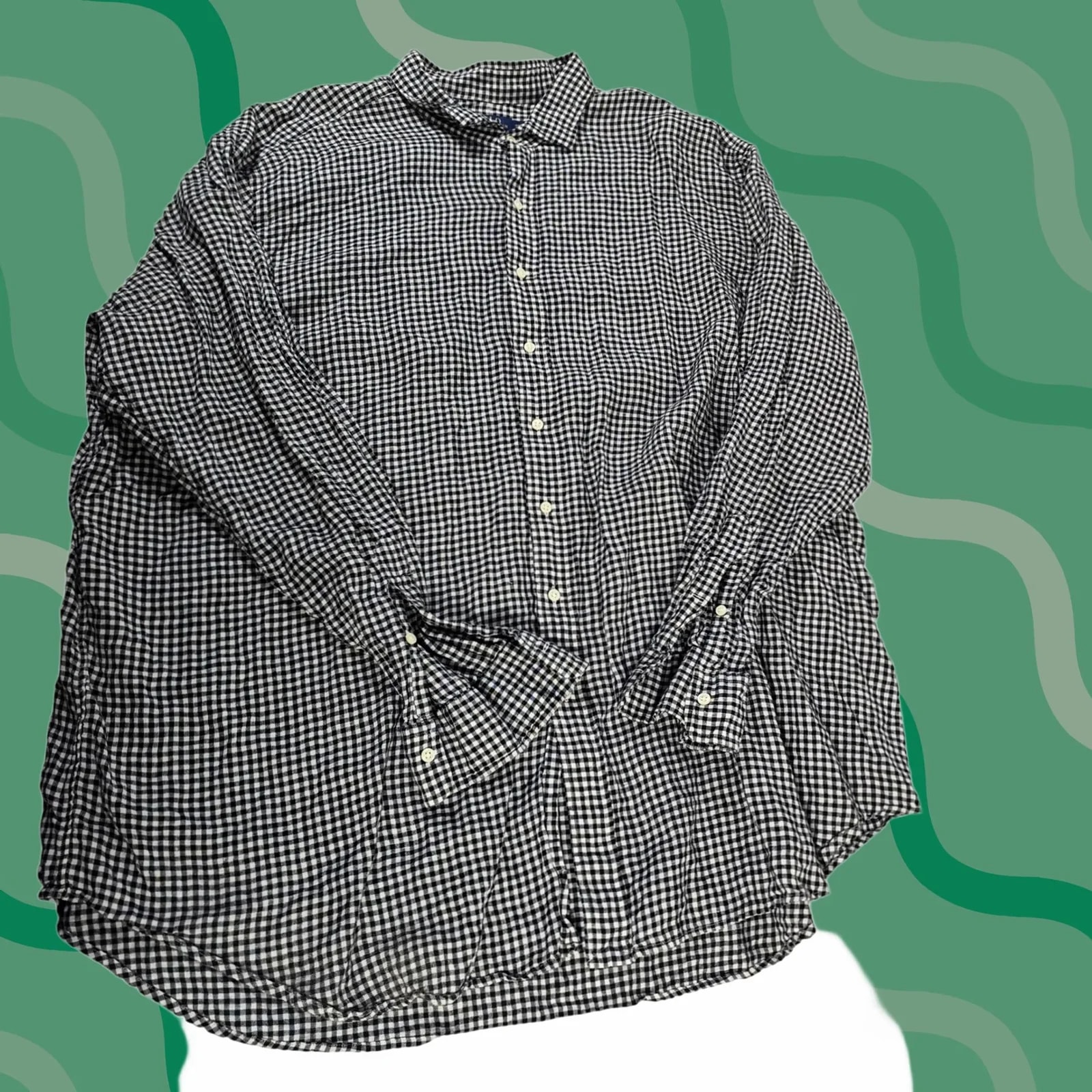 Polo Ralph Lauren — Polo Ralph Lauren 4XL Tall Gingham Check Button Down Shirt — streetwear — resale