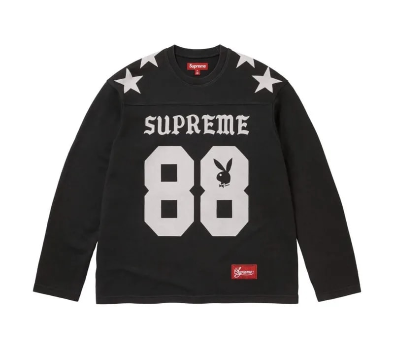 Supreme — Supreme Playboy Long Sleeve Football Top Lrg S26 — streetwear — resale