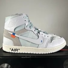 Size 10 - Virgil Abloh Archive X Air Jordan 1 Retro OG High Alaska 4