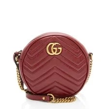 Gucci — Gucci Matelasse GG Marmont Round Mini — Handbag — resale