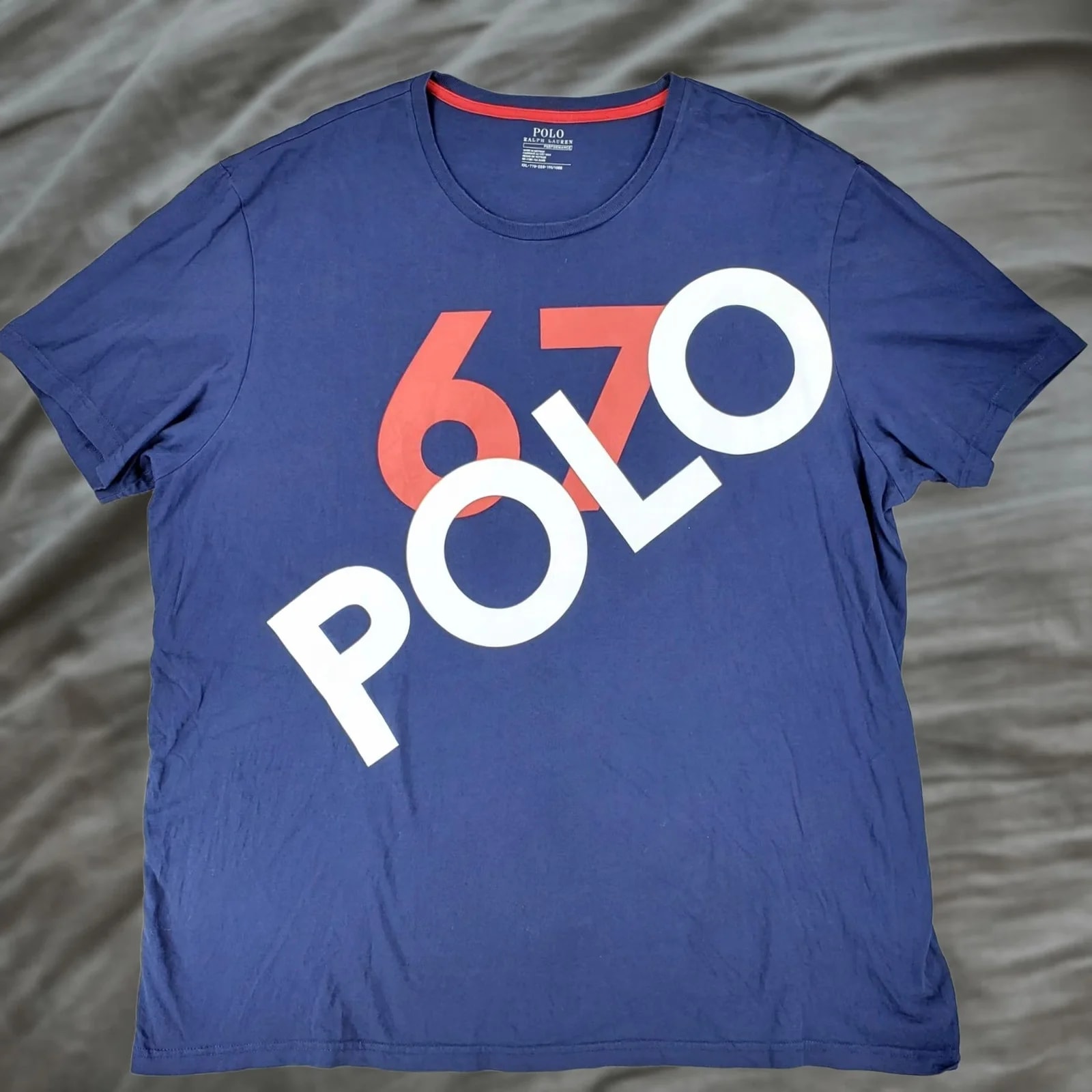 Polo Ralph Lauren — Polo Ralph Lauren T-Shirt XXL Graphic Performance Crew Neck Short Sleeve — streetwear — resale