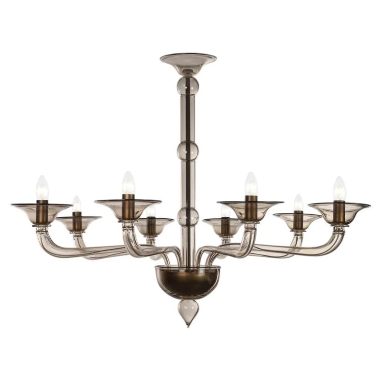 Multiforme — Contemporary 8 Arms Noce Murano Glass By Multiforme — Lighting — resale