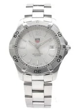 TAG Heuer Aquaracer WAF1112 300M Silver Diver's QZ #55 3