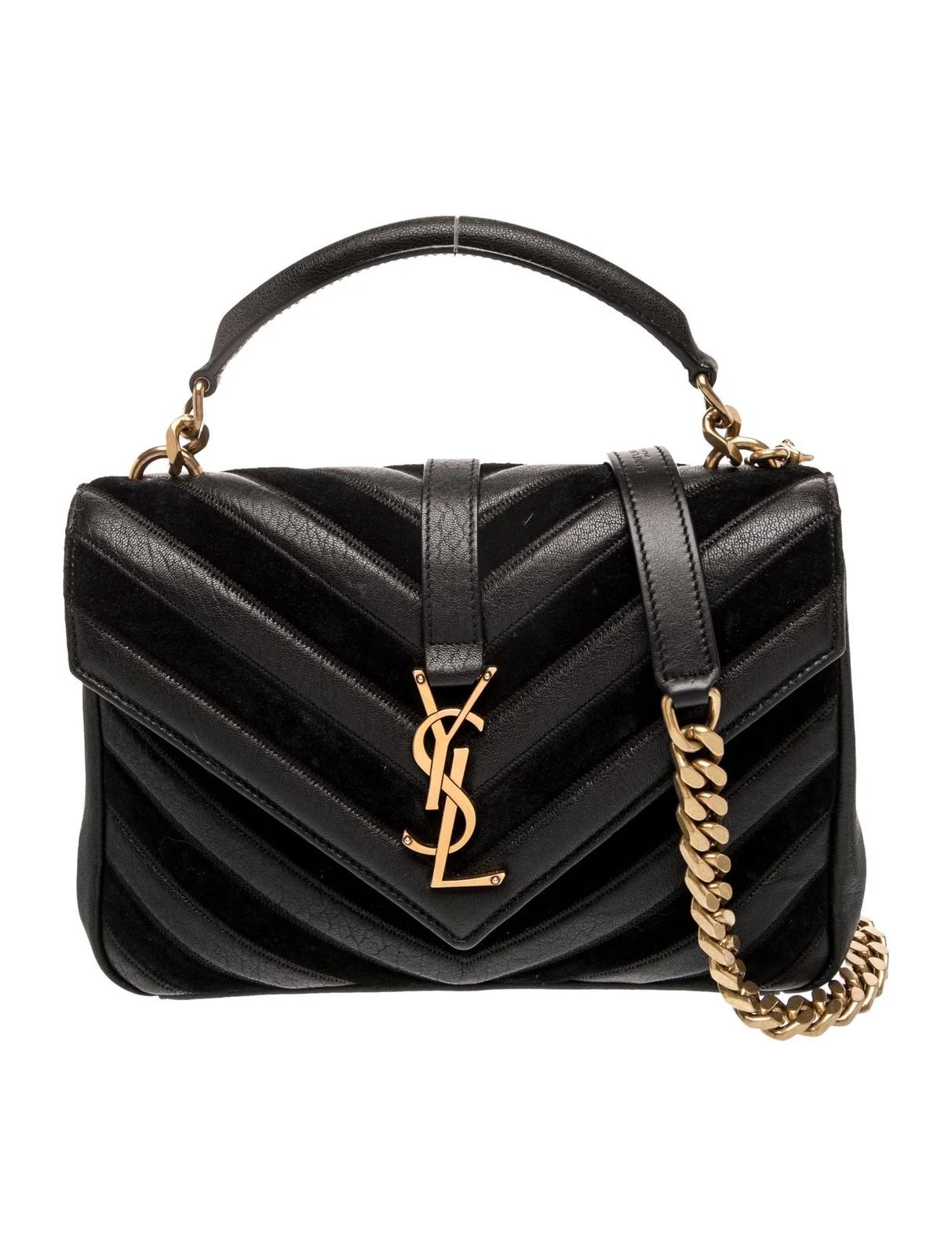 Saint Laurent — Chevron College Medium — Handbag — resale