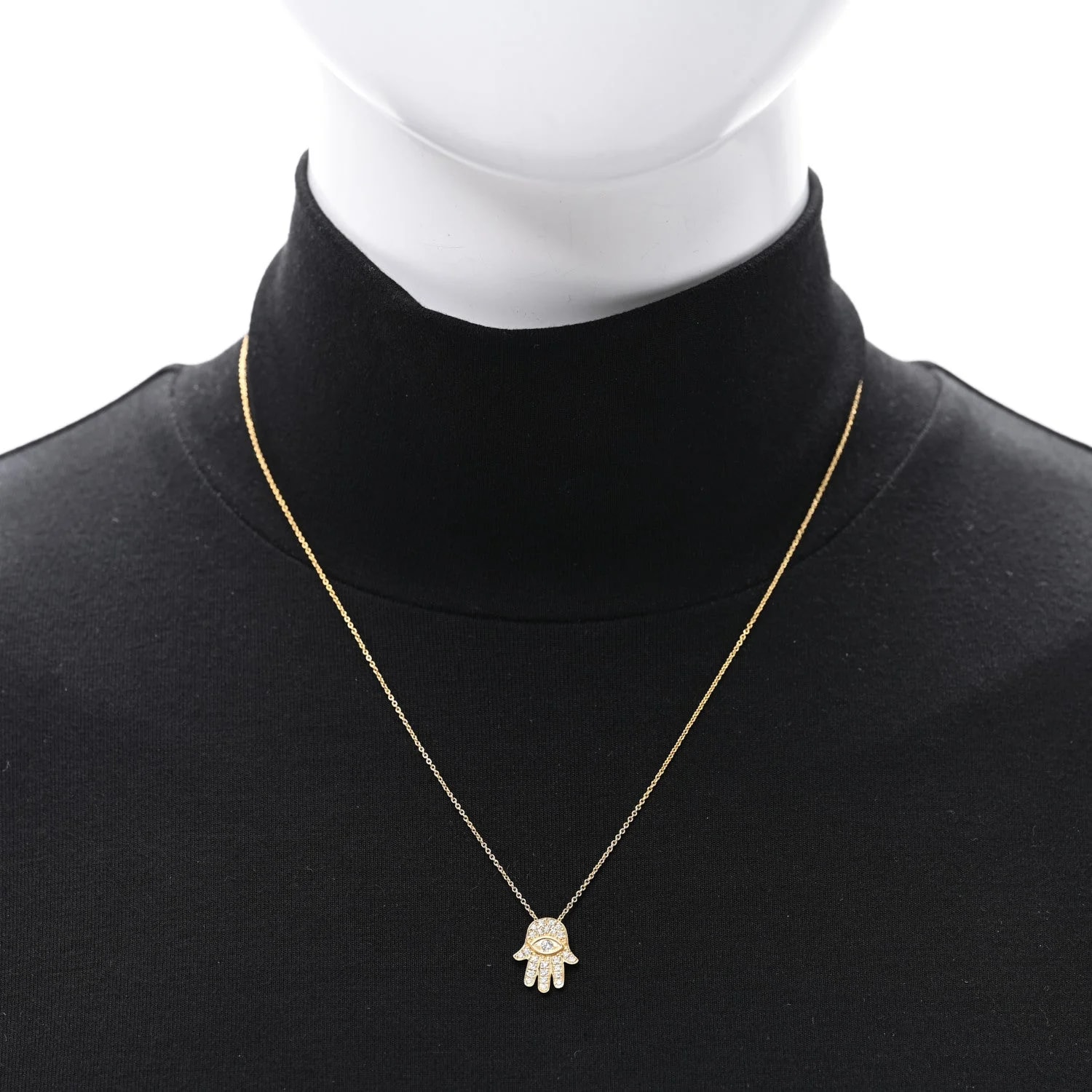 18K Yellow Gold Tiny Treasures Hamsa 2