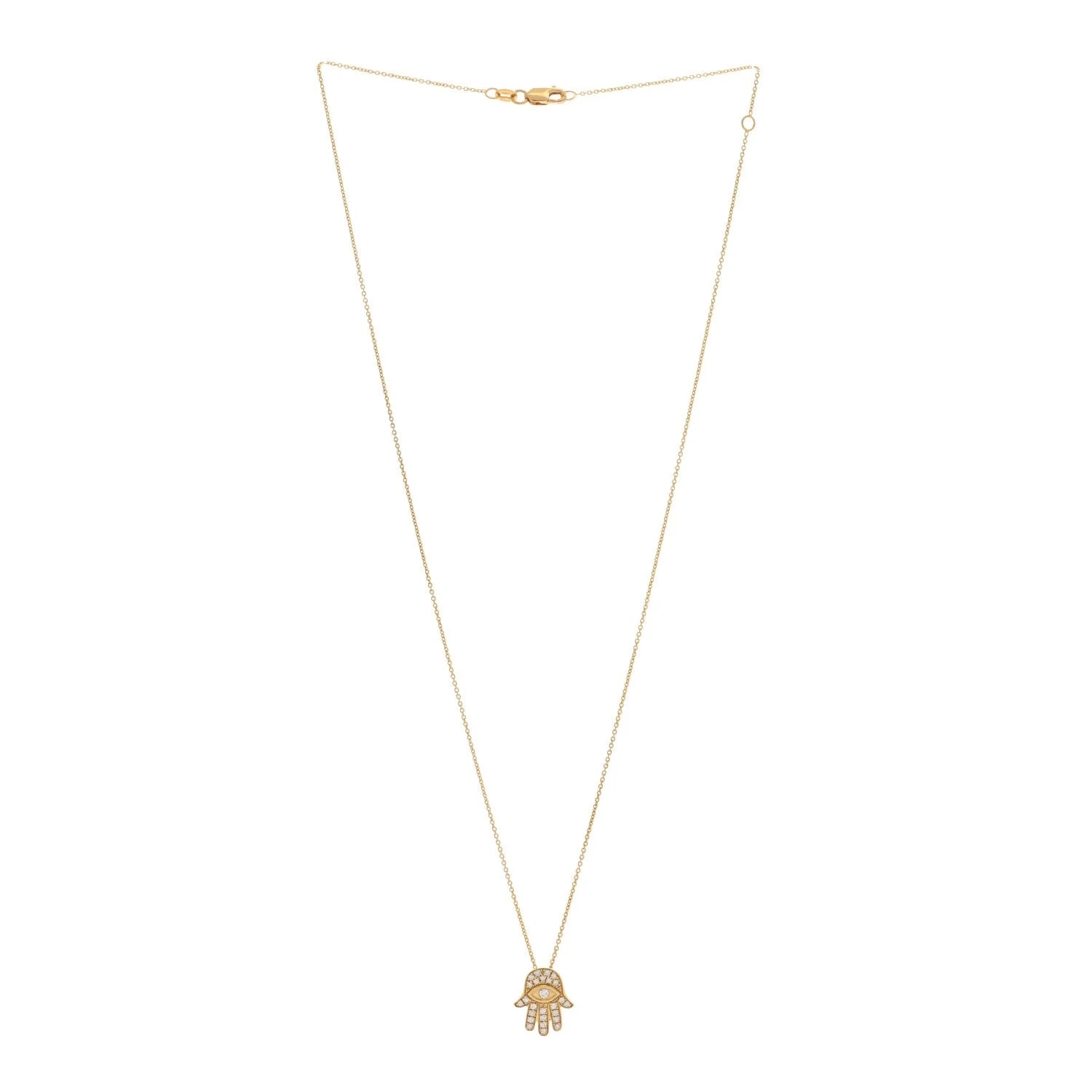 18K Yellow Gold Tiny Treasures Hamsa 3