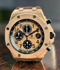 Audemars Piguet — Audemars Piguet Royal Oak Offshore Chronograph Half Brick Gold 26470OR.OO.A002CR — Watch — resale