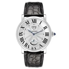 Cartier Rotonde Power Reserve Steel Silver Dial W1556369 2