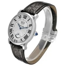 Cartier Rotonde Power Reserve Steel Silver Dial W1556369 4