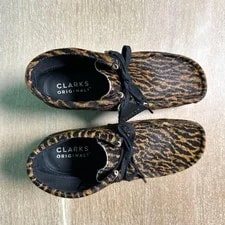 Clarks Wallabee Leopard 25.5cm Boxed 2022 New 2