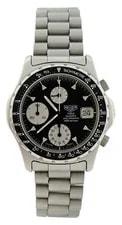 NOS Heuer Only (Pre-Tag) 37mm 2000 Series Chrono Quartz 273.306 3