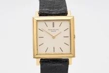 Patek Philippe Gondolo Silver Dial on Leather 3490 4