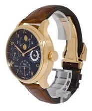 IWC Portuguese Perpetual Calendar 18k Rose Gold Double Moon 44mm B/P 5021 3