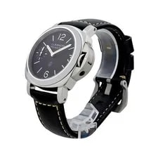 Panerai Luminor Logo PAM01084 Stainless Steel 44mm Black Dial W/ Box & Card 3