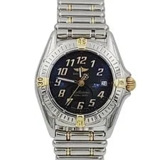 Breitling 28mm Two Tone Gold / Stainless Steel w/Black Dial. 2