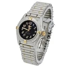 Breitling 28mm Two Tone Gold / Stainless Steel w/Black Dial. 4