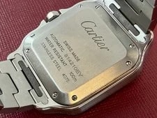 Cartier 4075 Santos Stainless Steel Silver Dial Automatic Movement 2