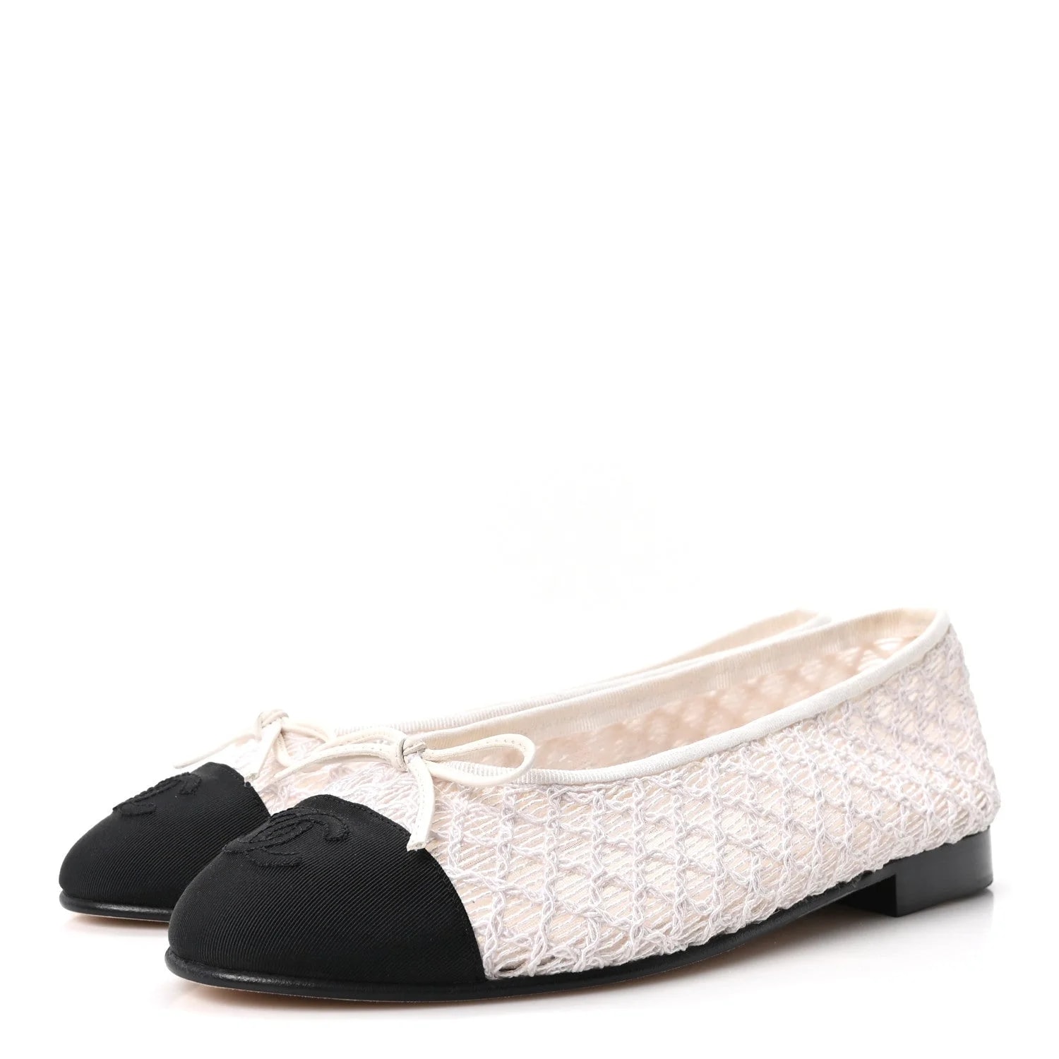 Crochet Grosgrain Cap Toe Ballerina 36 4