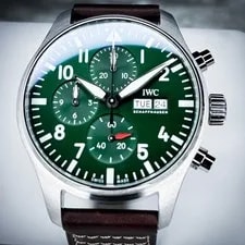 2024 IWC Pilot's Green Dial Chronograph IW378005 43mm Box/Papers/Warranty 4