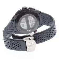 TAG Heuer Grand Carrera Caliber 36 CAV5185 43mm Titanium Black Dial Rubber #C068 2
