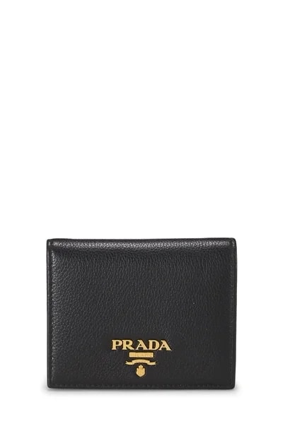 Prada — Vitello Daino Compact Wallet — Accessory — resale
