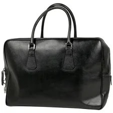 Prada — Prada Logo Plate Business Briefcase Document — Handbag — resale