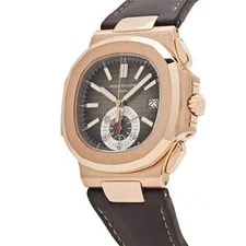 Patek Philippe Nautilus 5980R-001 Chronograph Rose Gold Brown Dial (2020) 4
