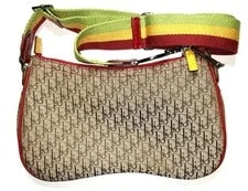 Christian Dior Diorissimo Rasta Y2K Crossbody Saddle Zip 2