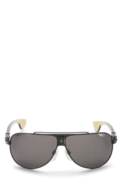 Chrome Hearts — Metal Double D Aviator Sunglasses — Accessory — resale