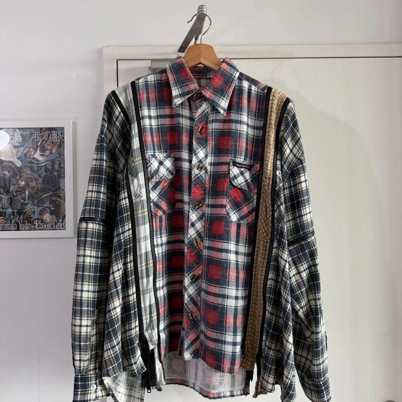 Needles Rebuild ZIP Flannel — streetwear — resale