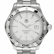 Tag Heuer — TAG Heuer Aquaracer WAP2011.BA0830 Automatic White Dial S — Watch — resale