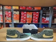 Nike SB Zoom Blazer Mid QS Shoes Sequoia Flt AH6158 369 3