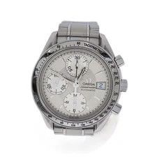 Omega — Omega Speedmaster Date AT SS 39mm Stainless Steel BLK SLV — Watch — resale