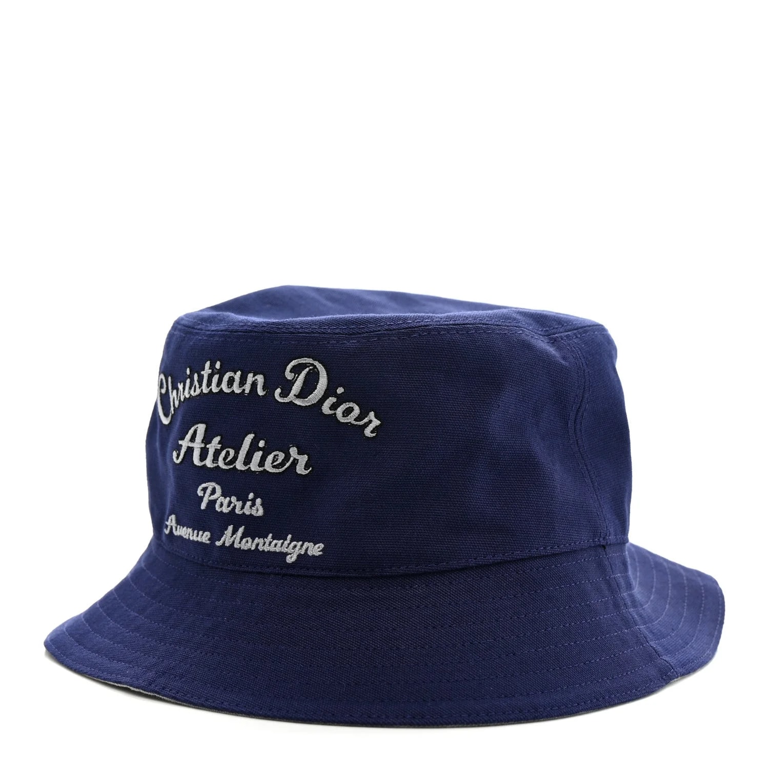 Dior — Cotton Woven Atelier Bob Bucket Hat M — Accessory — resale