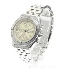 Breitling Chronomat A13352 39mm SS Beige Dial Automatic Chronograph Date #C412 2