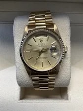 Rolex Day-Date 18238 Gold President Bracelet With Gold Bezel 2