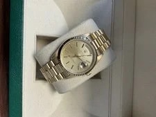 Rolex Day-Date 18238 Gold President Bracelet With Gold Bezel 3