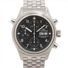 IWC — IWC Doppel Chronograph IW371319 SS AT Black Dial — Watch — resale