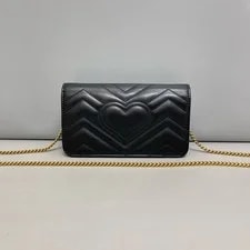 Gucci Chevron GG Marmont Chain Wallet (kc072826a3r) 3