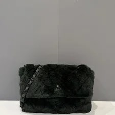 Chanel Soblack Flap Dark Rabbit Fur (kg050926a3) 2
