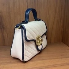 Gucci GG Marmont Series Mini Messenger With - Very Good #1PW27CT 2