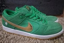 Nike SB Dunk Low "St. Patrick’s Day" BQ6817-303 Size 8 Shoes 2
