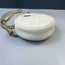 Gucci GG Marmont Chevron Round Crossbody Auth 4