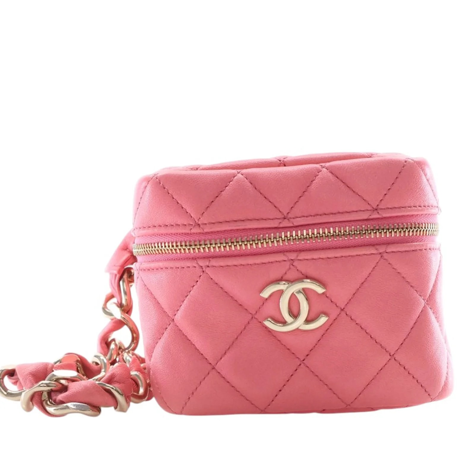 Chanel — Cube Chain Wristlet Case — Handbag — resale