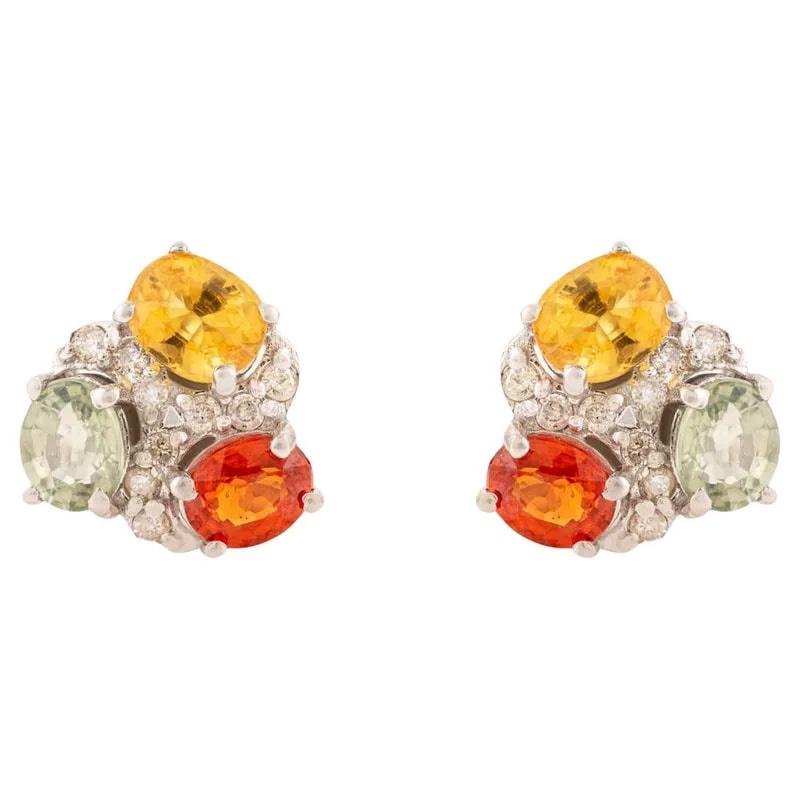 Silvorra — Silvorra September Birthstone Cluster Stud — Jewelry — resale