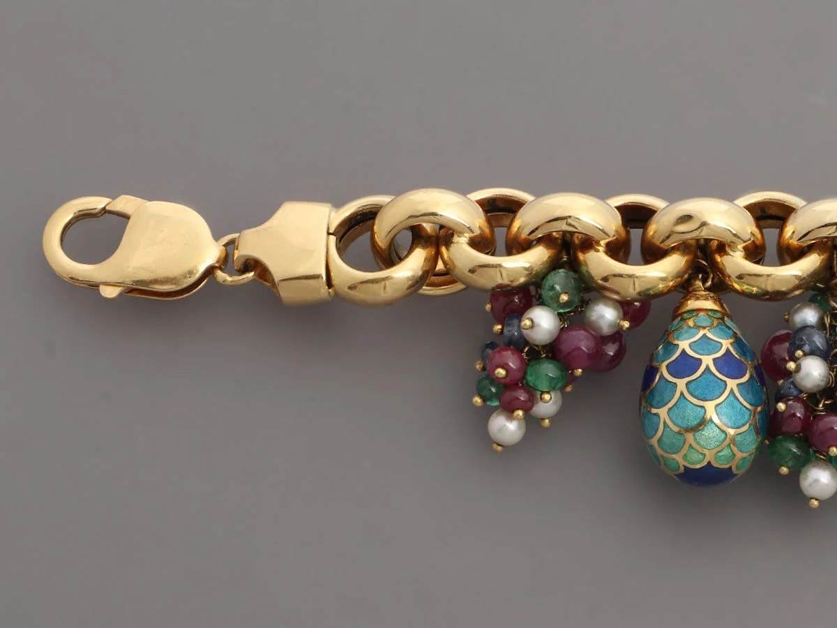 S. Vaggi 18K Yellow Gold Charm 4
