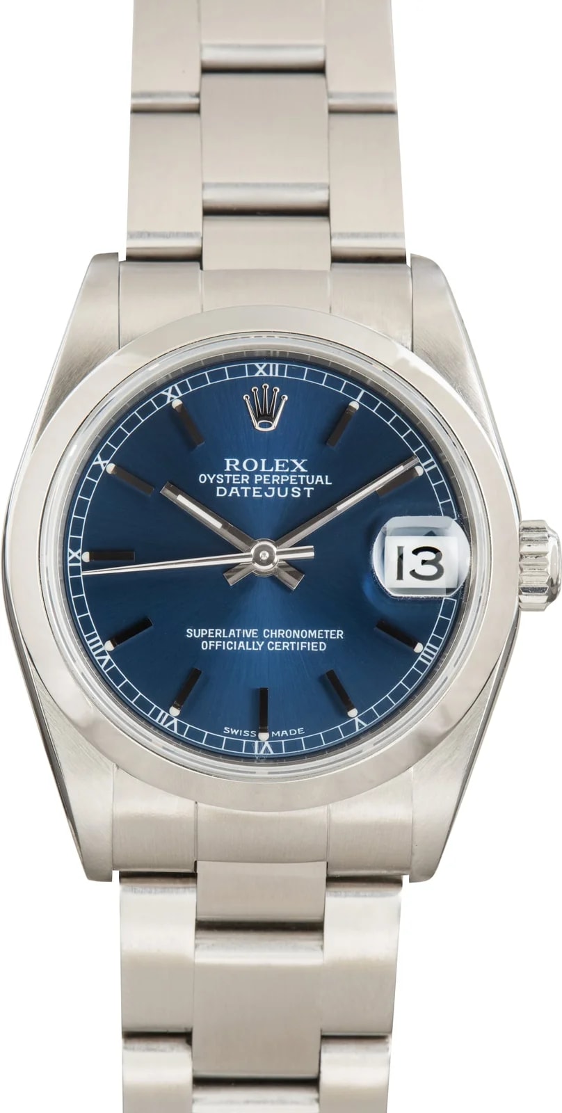 Stainless Steel Rolex Datejust 31 Ref 78240 Blue Dial 2